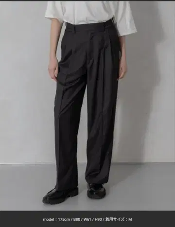 ONCILY 와이드 스트레이트 그루 카 슬랙스