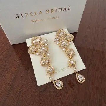 STELLA BRIDAL 골드 귀찌 (장착 이미지 있음)