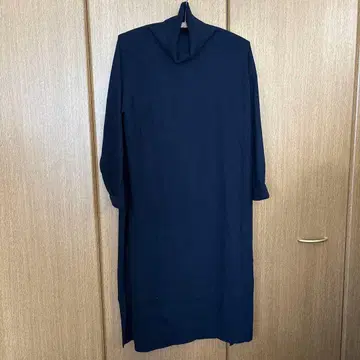 두지엠 클래스 긴팔 터틀 롱 원피스 네이비