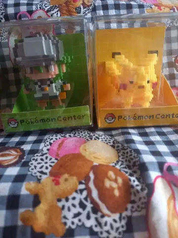 포켓몬 센터 한정판 도트 피규어 게임 도트 N 피카츄 2점