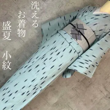 세탁 가능한 코몬 여름 기모노 제비 화살 무늬