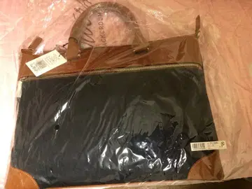 네이비/브라운 토트백 711541