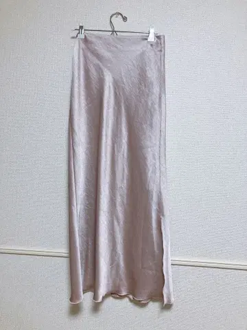 FRAY I.D 프레이 아이디 더블 새틴 내로우 스커트