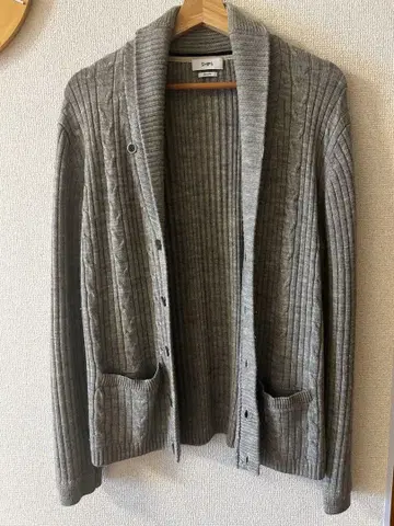 SHIPS 슬림핏 가디건 그레이