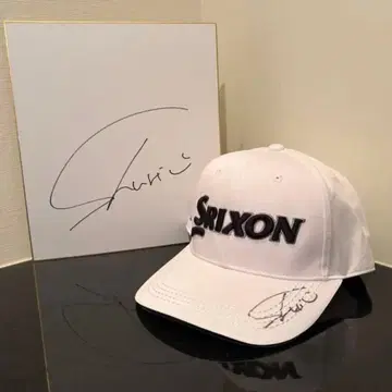 사쿠마 아카리 Srixon 사인 포함 화이트 캡