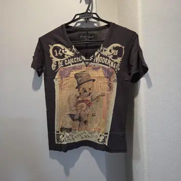 SHARE SPIRIT V넥T셔츠 블랙