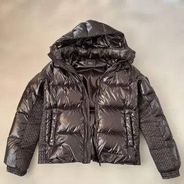 TATRAS 후드 부착 다운 자켓 블랙