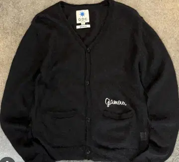 GDC 모헤어 혼방 니트 가디건 블랙 S