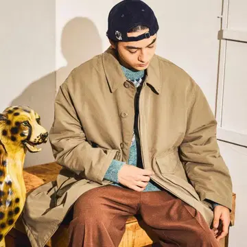 니코앤드 충전솜 패치 스텐카라 코트 M