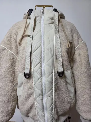 미사용품 두툼한 충전솜 후드 부착 보아 자켓