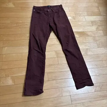PS Paul Smith 버건디 스트레이트 청바지
