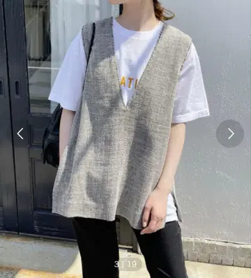 스픽 앤 스팬 린넨 트위드 베스트