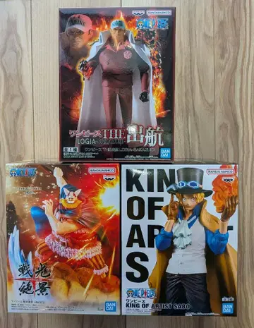 원피스 사보 사카즈키 브로기 피규어 3체 세트