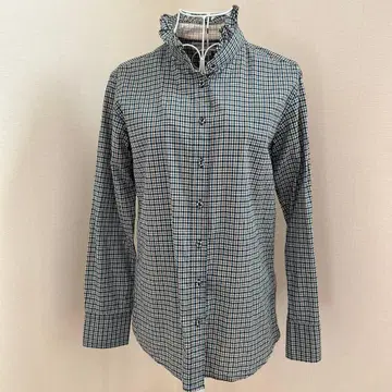 유니클로 이네스 넥 프릴 블라우스 M 사이즈