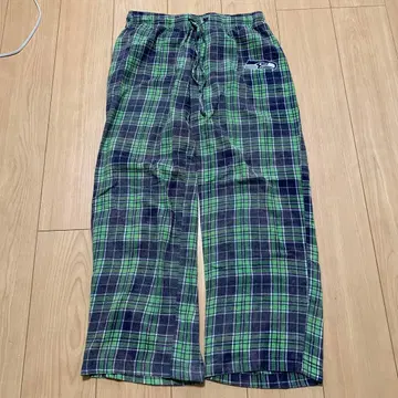 체크 이지 팬츠