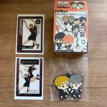 하이큐!! 이나리자키 고교 키링&트레이딩 카드 세트