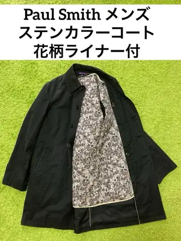 Paul Smith 남성용 꽃무늬 라이너 부착 스텐카라 코트