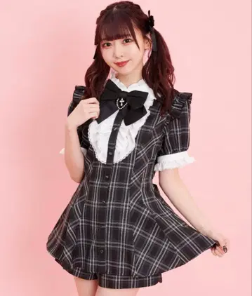 Secret Honey 반팔 액세서리 리본 셋업