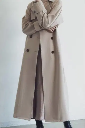 Aunt Marie's 빅 실루엣 트렌치코트