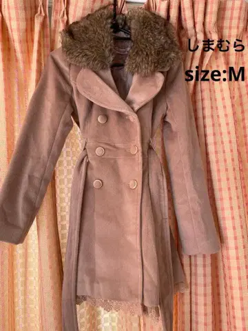 [ 미사용 ] 시마무라 코트 퍼 포함 M 사이즈