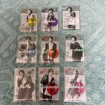 SnowMan ON 클리어 스티커 9인