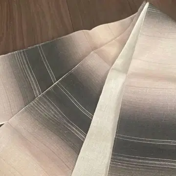 린넨 반폭 오비 16.4cmx4m 그레이 그라데이션