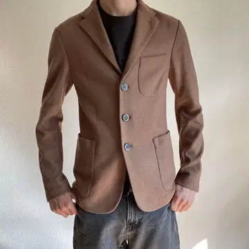 BARENA 브라운 테일러드 자켓