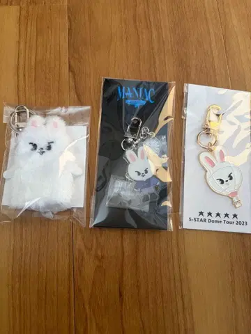 [새상품 미개봉] 스트레이 키즈 리노 리비트 키링 3종 세트