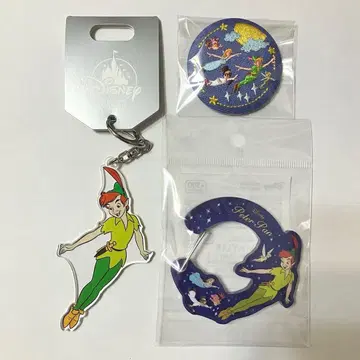 디즈니 피터팬 아크릴 키링 캔뱃지 카라비너