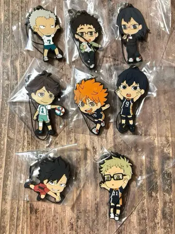 하이큐!! 제일복권 러버 스트랩 8점