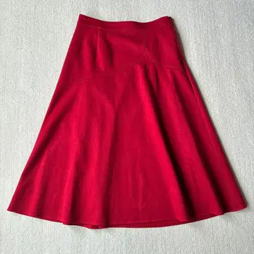 미사용 샘플 쿠 드 샹스 스트레치 플레어 스커트 미디 기장