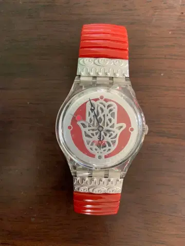 희귀 레어 Swatch 손목시계 파티마의 손 모로코 스위스산 미사용품