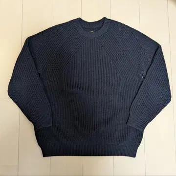 BATONER 남성 시그니처 크루넥 네이비