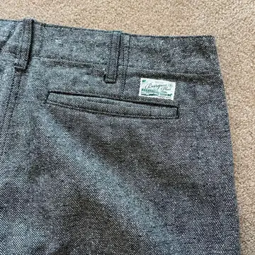 버가스 플러스 트위드 헤링본 코튼 팬츠 M