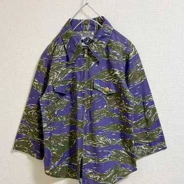 아그네스베 스포츠 라이트 아우터 7부 소매 로고 집업 블루종