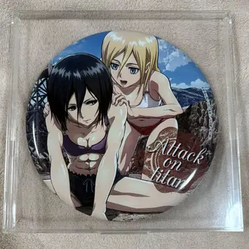 진격의 거인 미카사 히스토리아 크리스타 BIG 캔뱃지