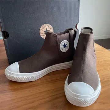 CONVERSE ALL STAR 브라운 사이드 고어 스니커즈 미사용품