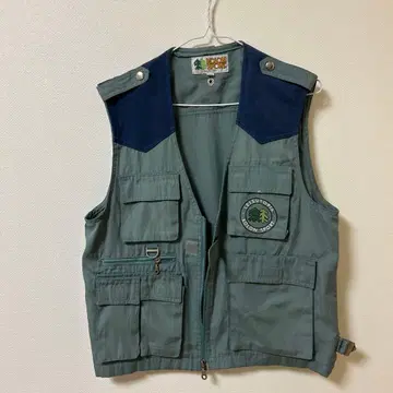 낚시용 조끼 그레이 나일론제