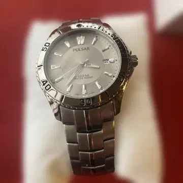 SEIKO PULSAR PXHA33 쿼츠 손목시계 100M 방수