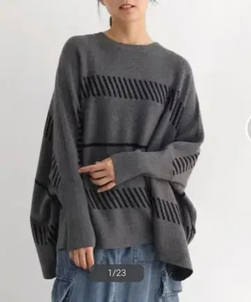 야마다야 CLOVE 자카드 돌먼 니트