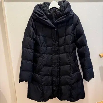 Style Ravie 플리스 카라 부착 블랙 다운 코트 블랙 15