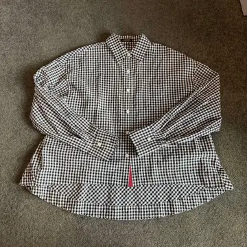 깅엄 체크 셔츠 카라 부착 플레어 A라인 UNIQLO ZARA GU