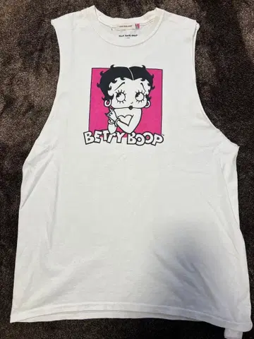 BETTY BOOP 프린트 슬리브리스 T셔츠