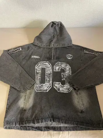 QS86 그레이 데님 자켓