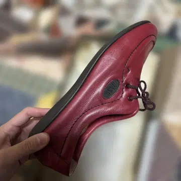 가죽 레드 캐주얼 슈즈 DAKS