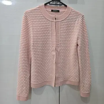 핑크 스트라이프 가디건 사이즈 38