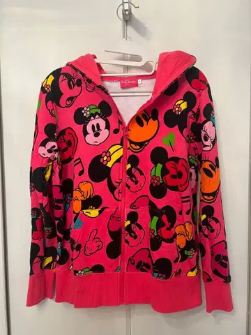 미키마우스 후드티 핑크 그레이 2종 세트 (개별 판매 가능)