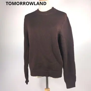 TOMORROWLAND 풀오버 울 니트 스웨터 브라운 고품질