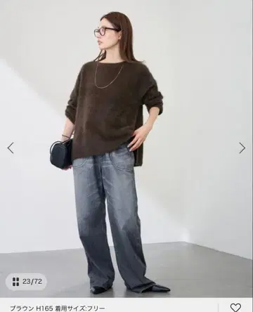 FOX/CASHMERE 보트넥 풀오버