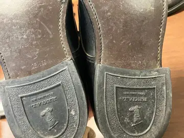 블랙 가죽 드레스 슈즈 25.5cm